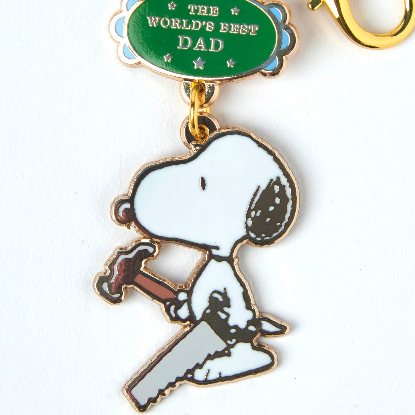 Peanuts World's Best Keyring Dad