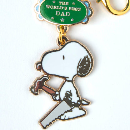 Peanuts World's Best Keyring Dad