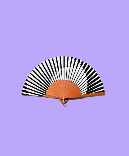 NEW* MINIMAL MELODY Fan - 19 cm - Black and white