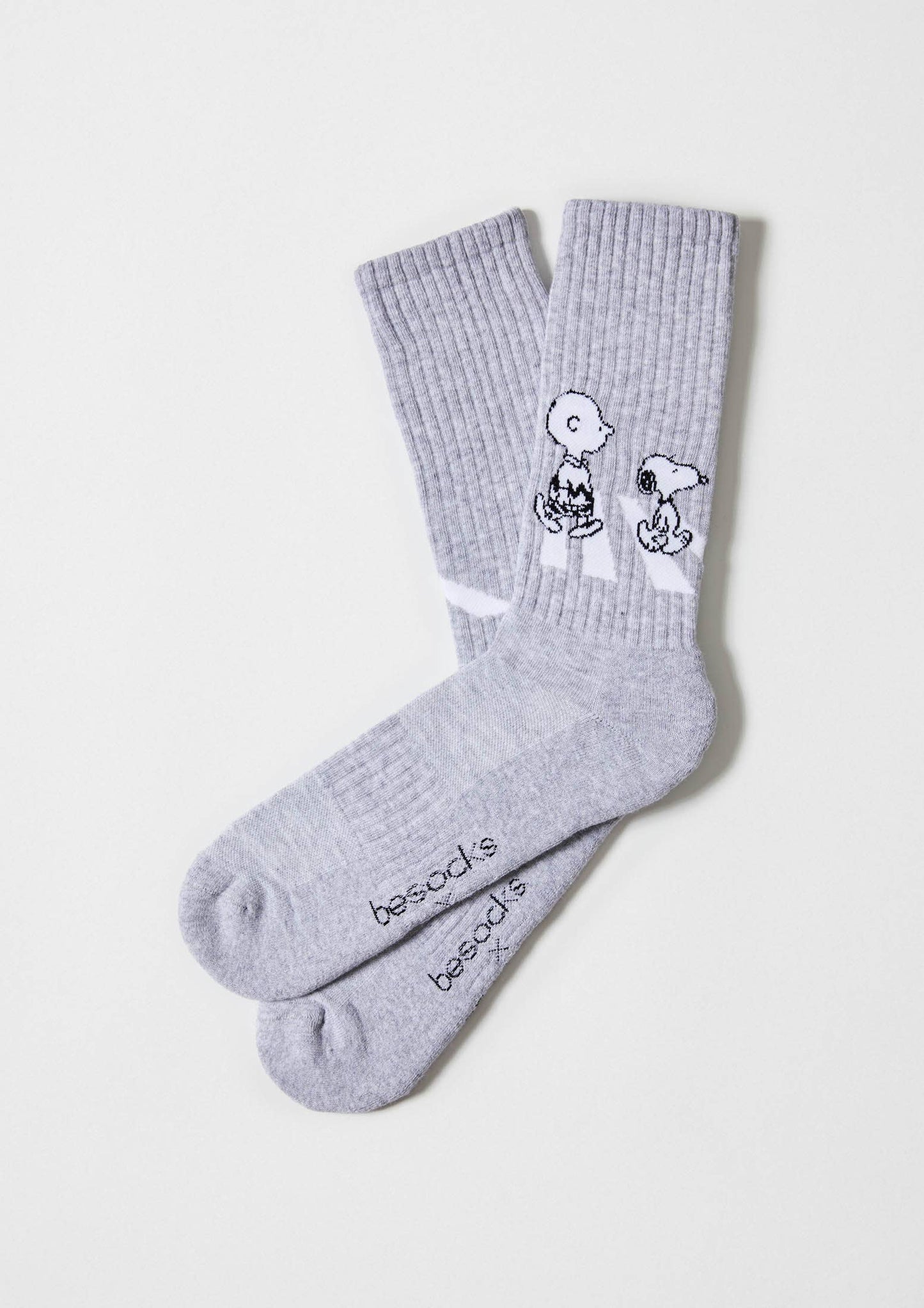 BeSnoopy Walk Street - 100% Organic Cotton Socks: Grey / Intl / 36/40