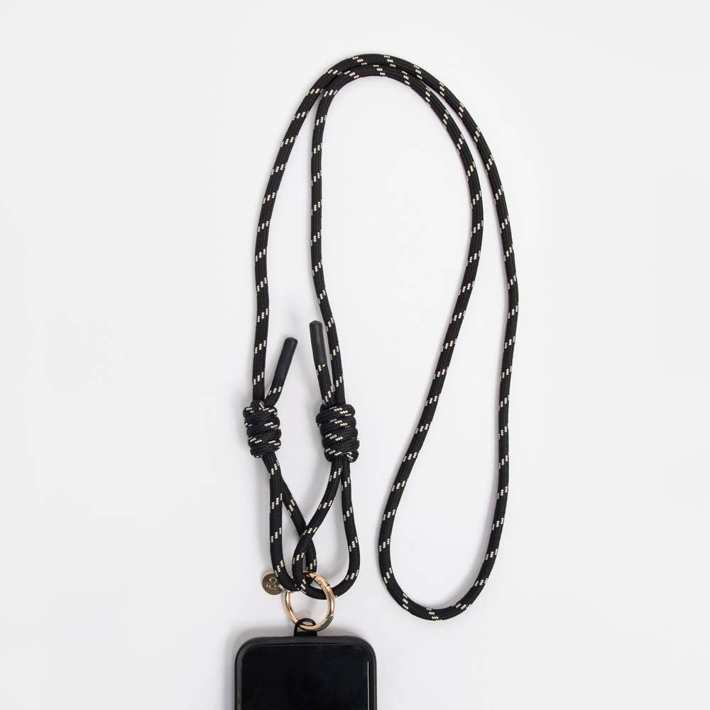 Black Cord Long Phone Strap