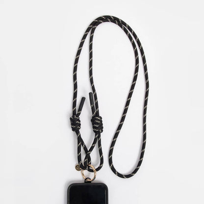 Black Cord Long Phone Strap