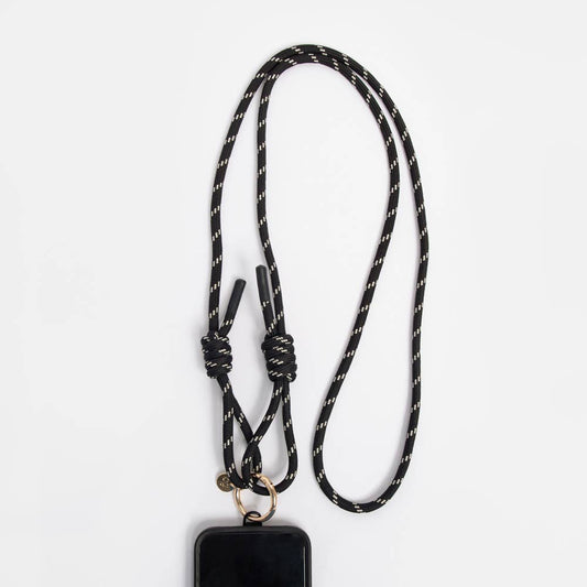 Black Cord Long Phone Strap