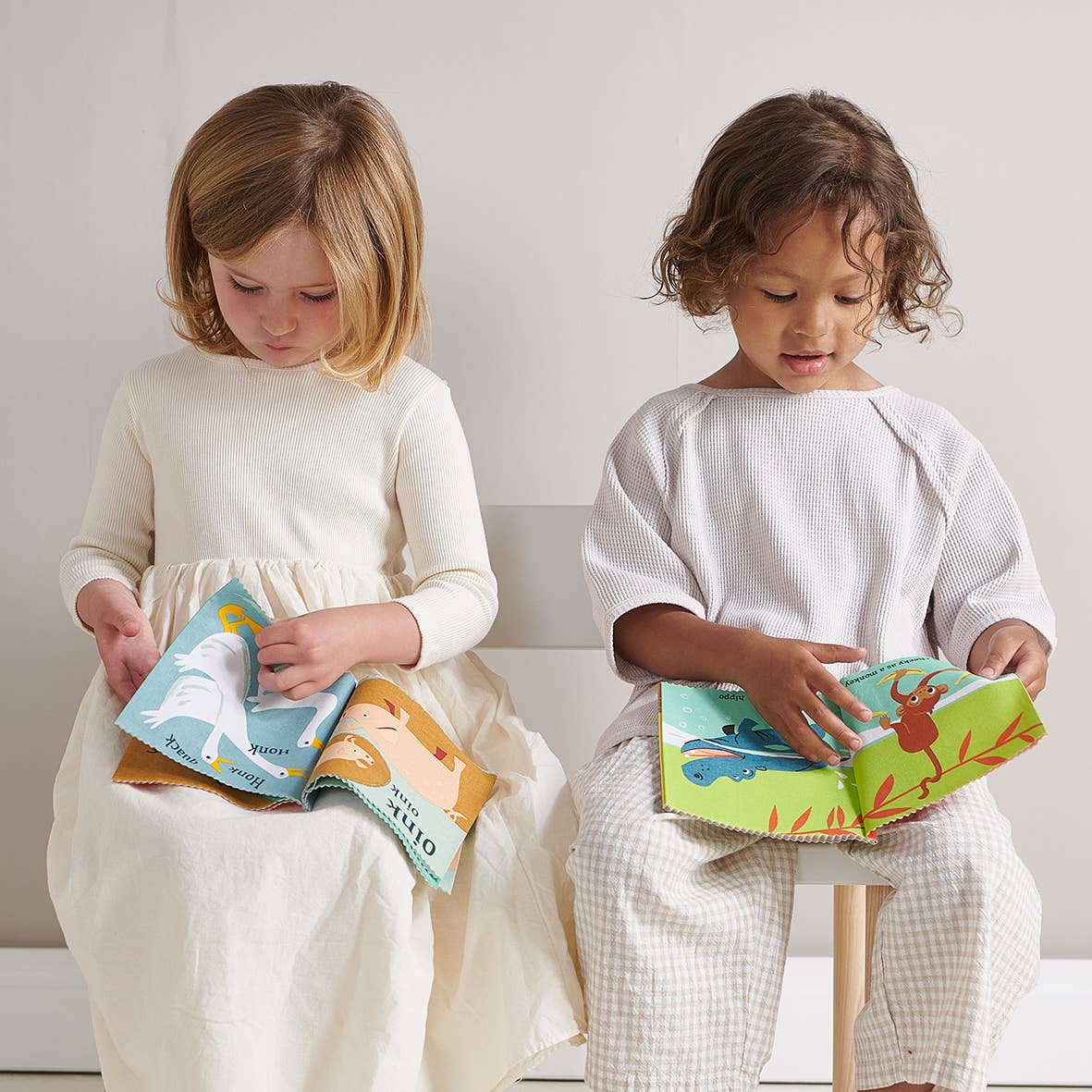 ThreadBear Noisy Farmyard Rag Book