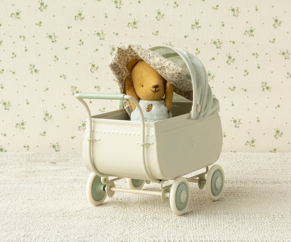 Maileg Pram Micro Blue