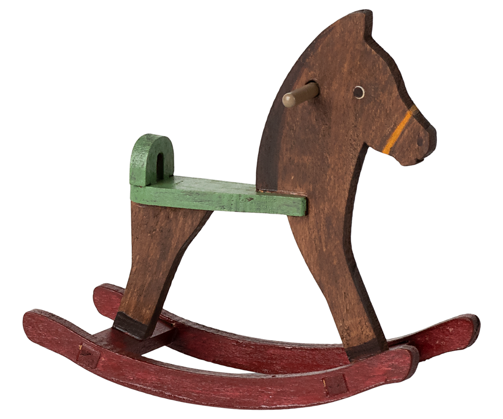Rocking horse, Mouse - Dark brown