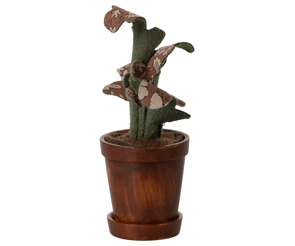 Flower pot with plant, Miniature