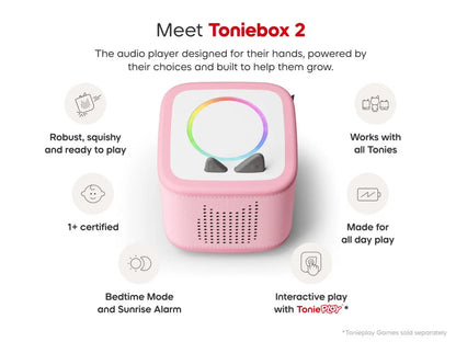 Toniebox 2 Cloud Pink Starter Set Creative Tonie Rubie