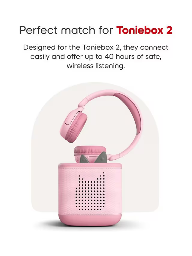 Tonies Bluetooth Headphones - Cloud Pink