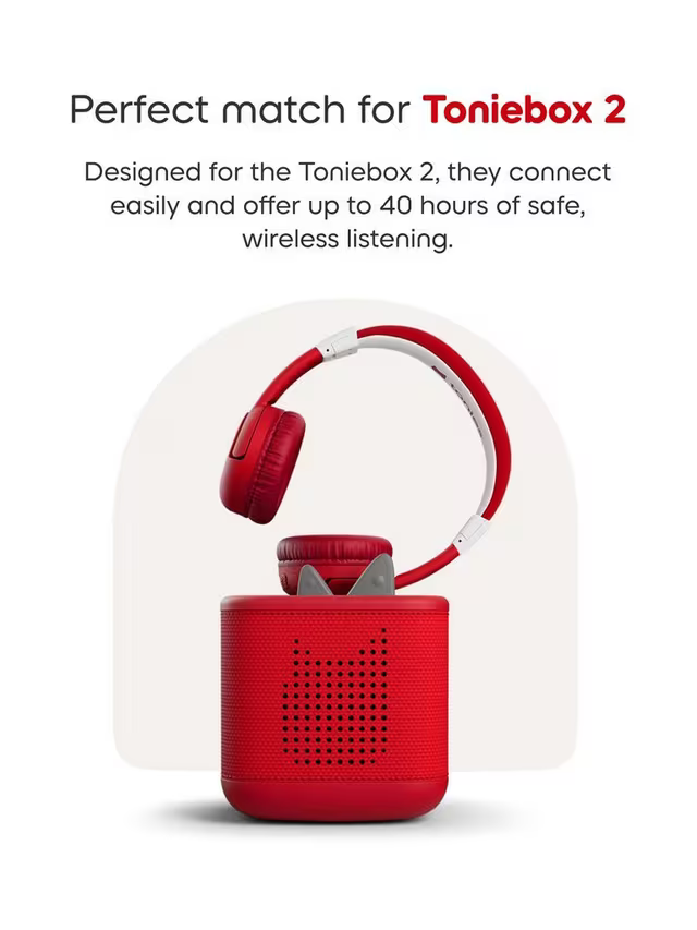 Tonies Bluetooth Headphones - Sunset Red
