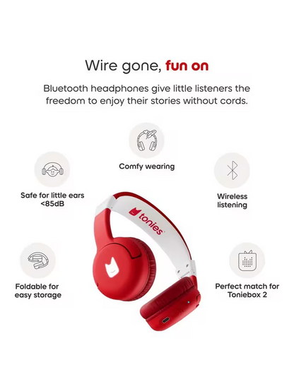Tonies Bluetooth Headphones - Sunset Red