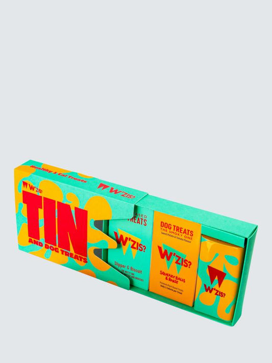 W'ZIS Dog Treats - Big Green Training Tin Gift Box