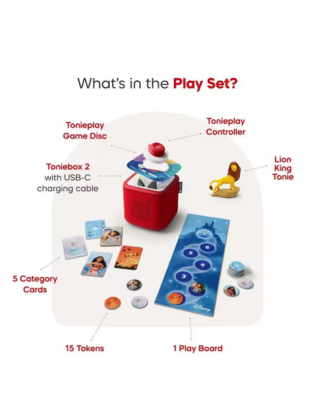 Toniebox 2 Sunset Red  Play Set Lion King