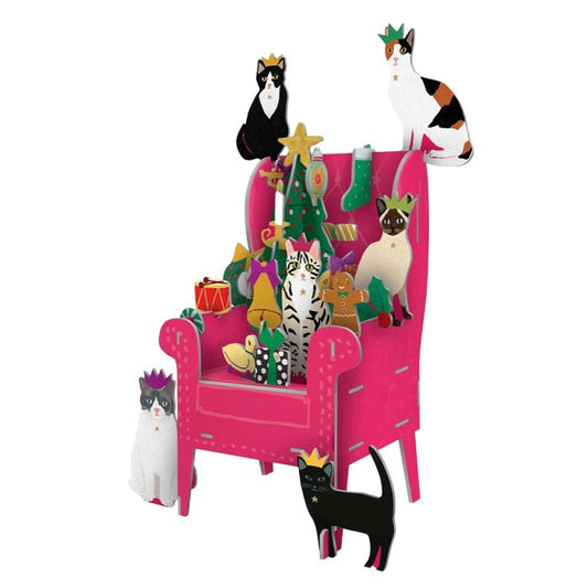 Cosy Cats Christmas Pop and Slot 3D Advent Calendar