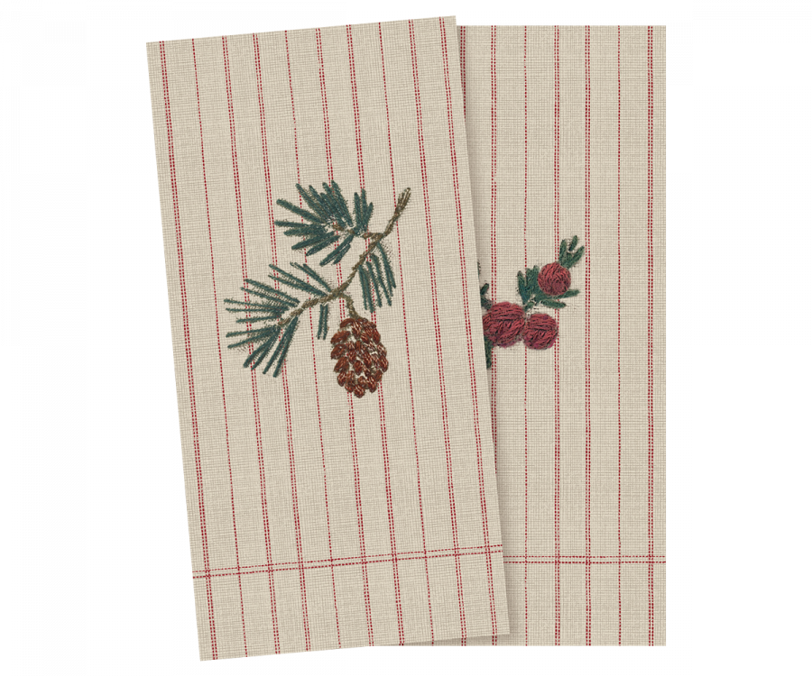 Napkin, Brindille de noël - Small