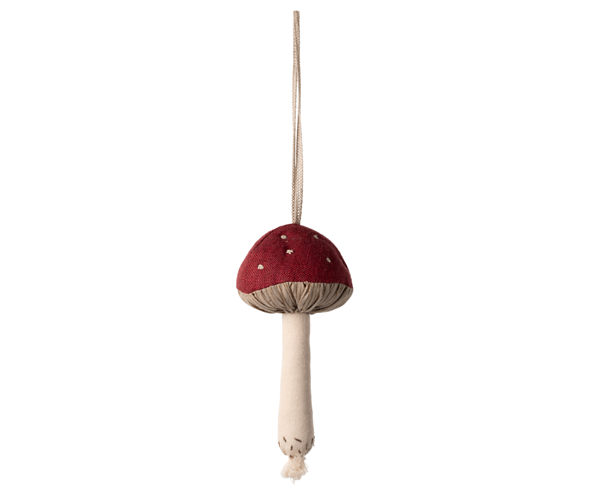 Mushroom Ornament - Red