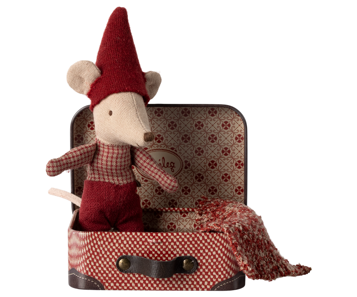 Christmas mouse - Baby in Suitcase