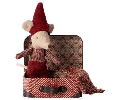 Christmas mouse - Baby in Suitcase