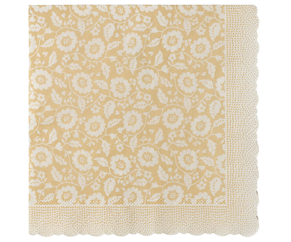 Napkin Flowers - Yellow