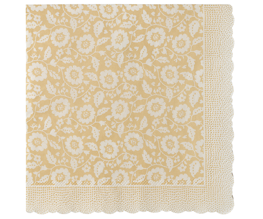 Napkin Flowers - Yellow