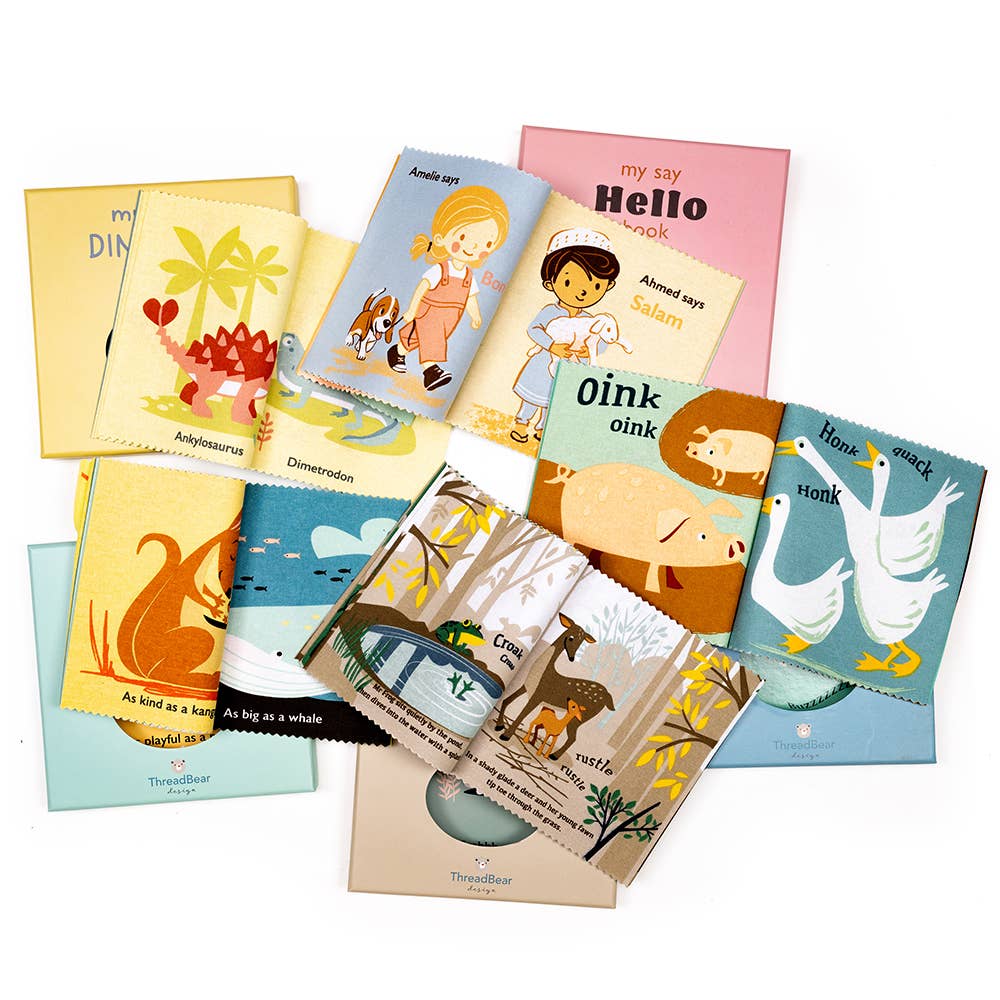 ThreadBear Woodland Hush Rag Book