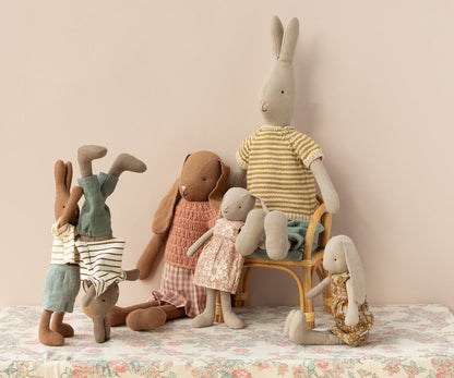 Rabbit Size 2 - Brown - Striped Blouse and Pants