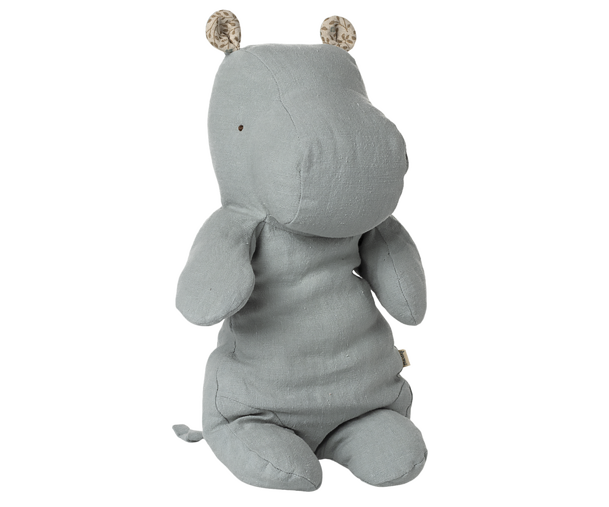 Safari Friends Medium Hippo Blue Grey