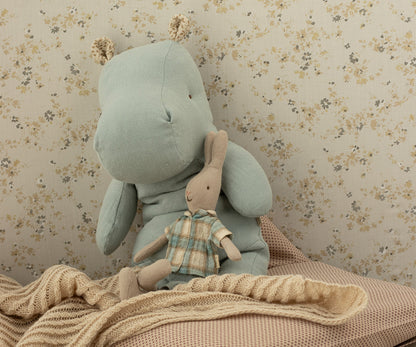 Safari Friends Medium Hippo Blue Grey