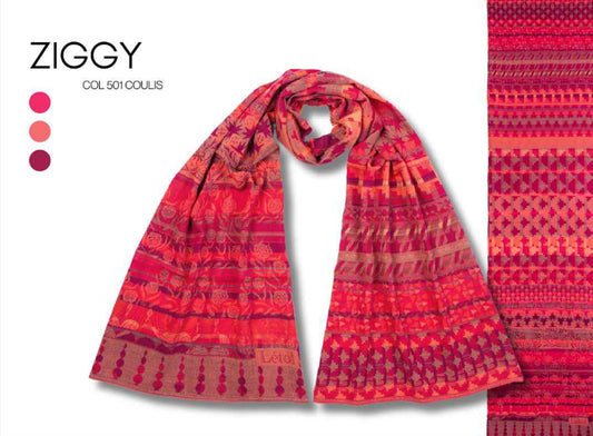 French Jacquard Scarf  - Ziggy Coulis