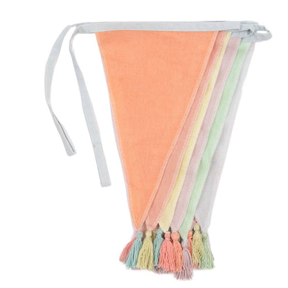 Pastel Fabric Bunting 3m | Tea Party| Summer Party |