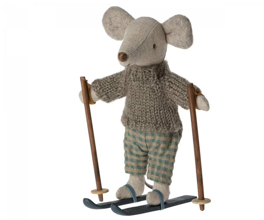 Winter mouse with ski set - Big Brother