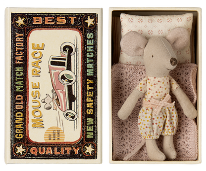 Little Sister Mouse in Matchbox