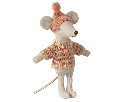 Knitted Sweater and Hat Big Sister Mouse