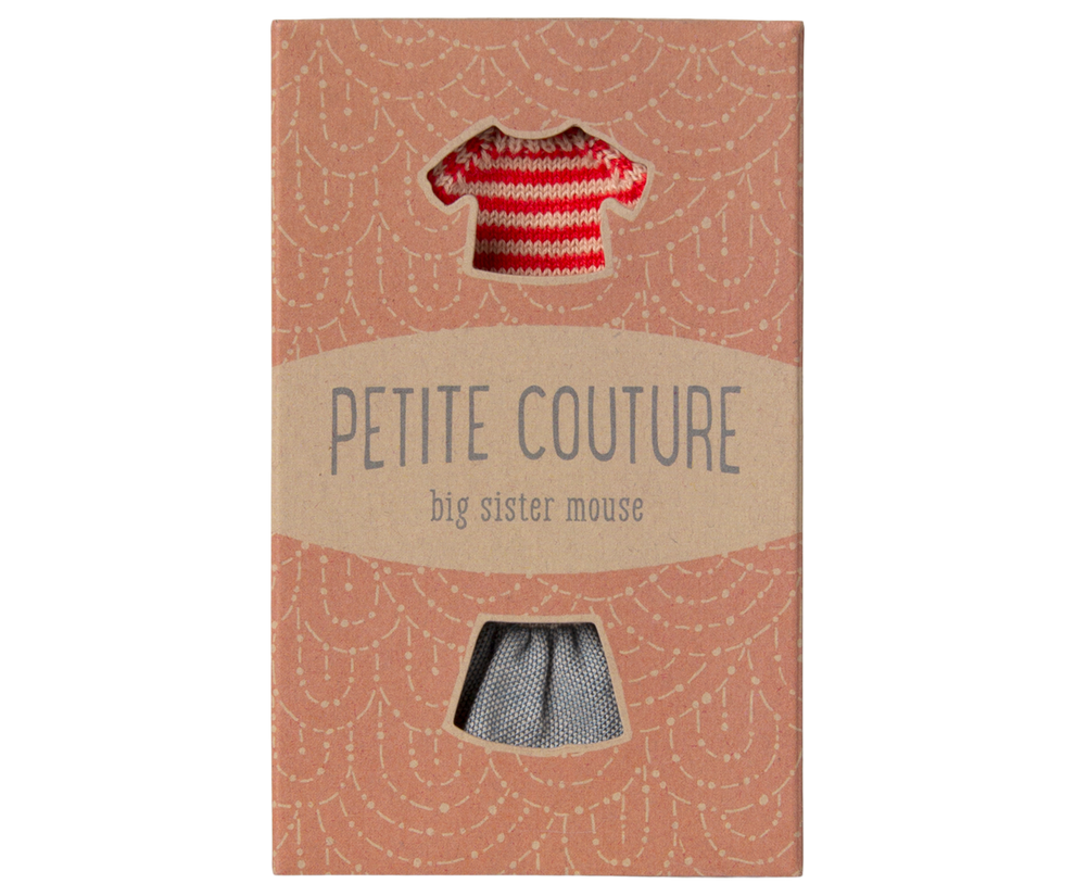 Knitted Sweater and Skirt - Big Sister Mouse