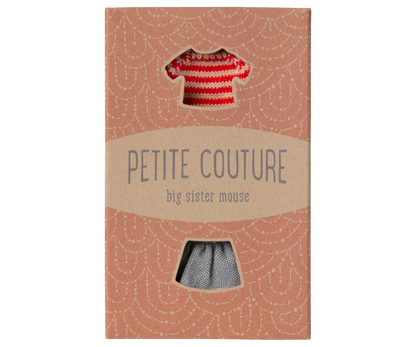 Knitted Sweater and Skirt - Big Sister Mouse