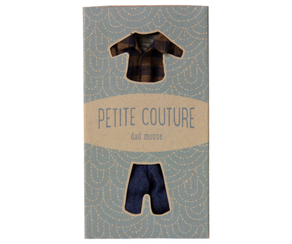 Brown Checked Shirt and Pants - Dad Mouse