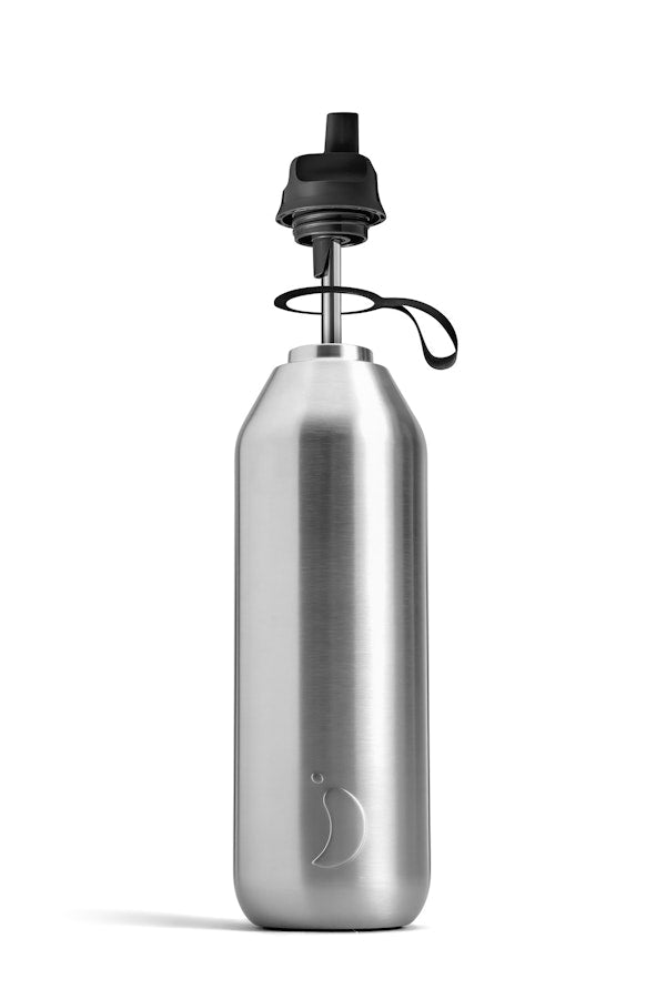 Series 2 Chilly's Flip Bottle - 90% Recycled Stainless Steel 1000 ml