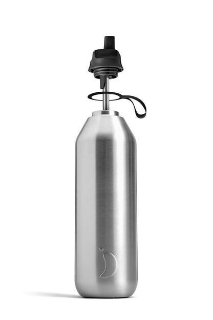 Series 2 Chilly's Flip Bottle - 90% Recycled Stainless Steel 1000 ml