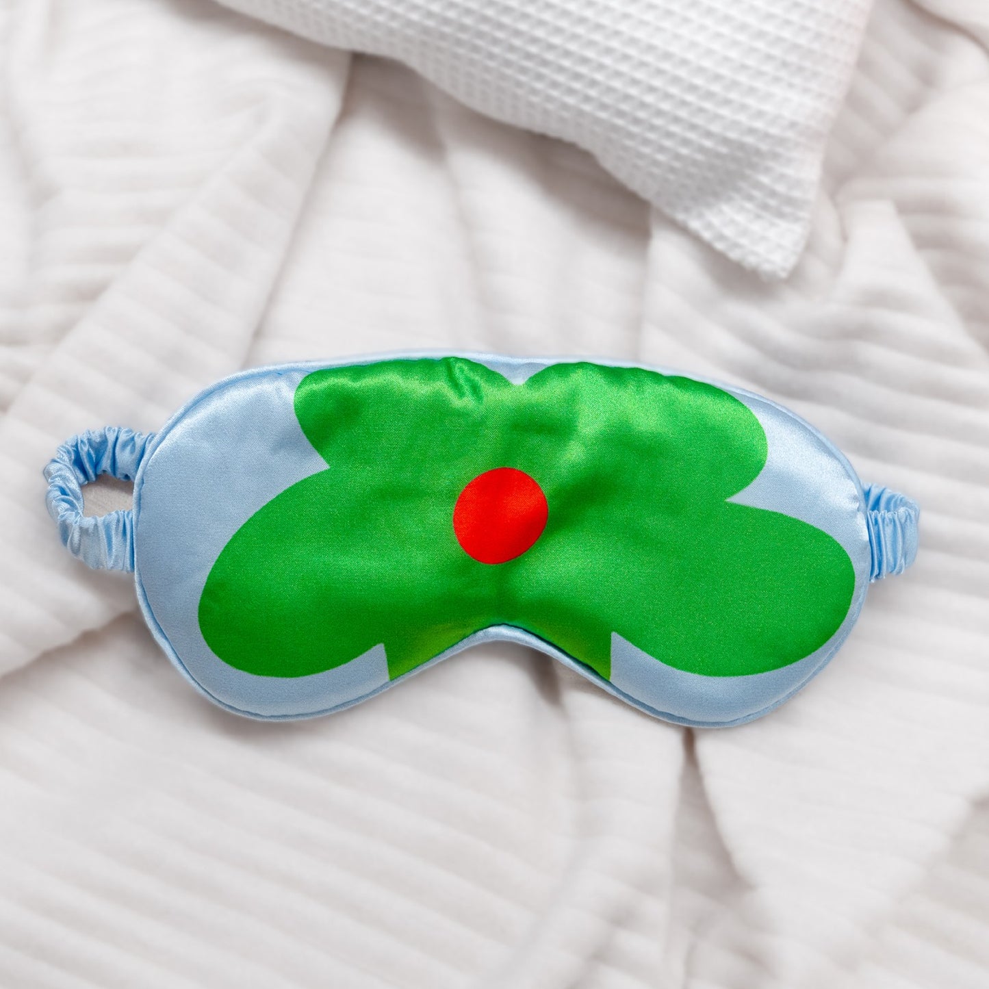 Eye Mask - Green Flower