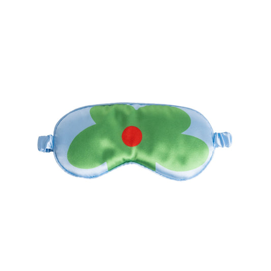 Eye Mask - Green Flower