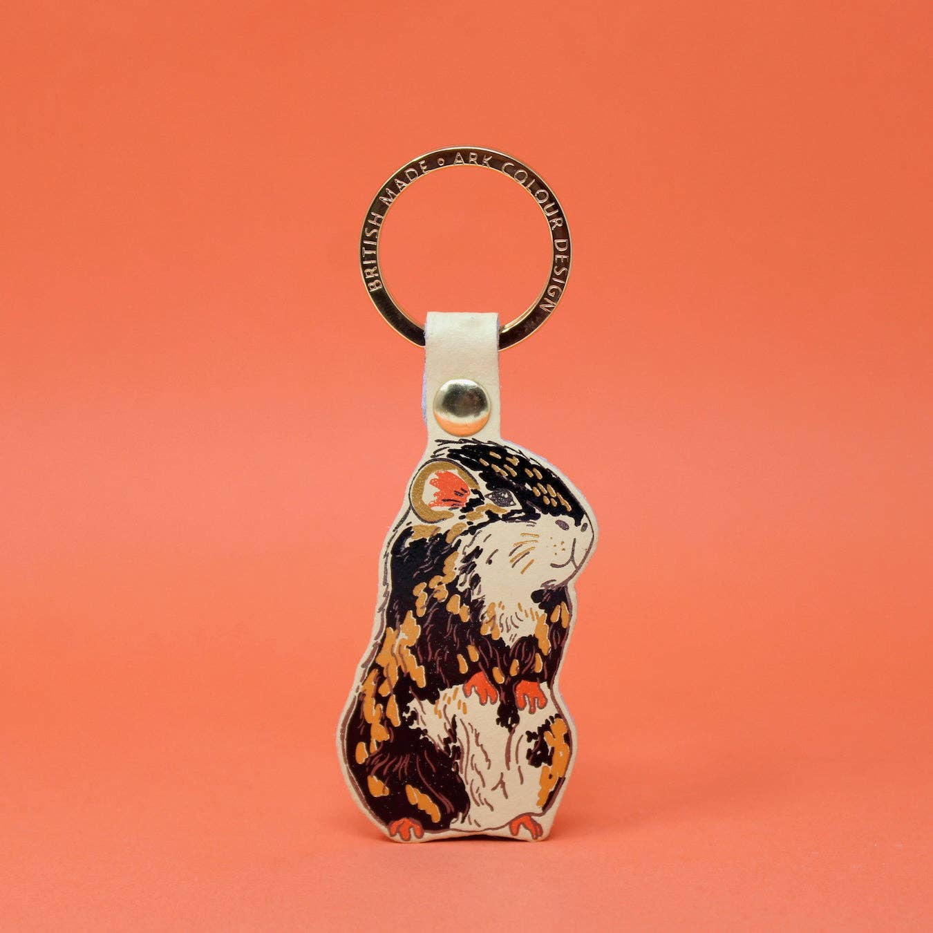 Guinea Pig Keyring: Cream
