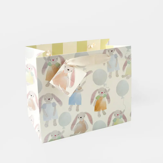 Rabbits With Balloons Gift Bag - Landscape