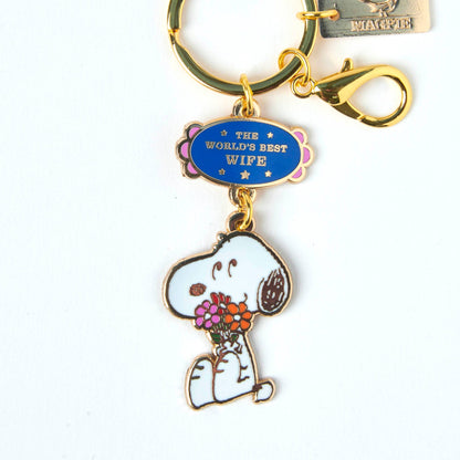 Peanuts World's Best Keyring Wife