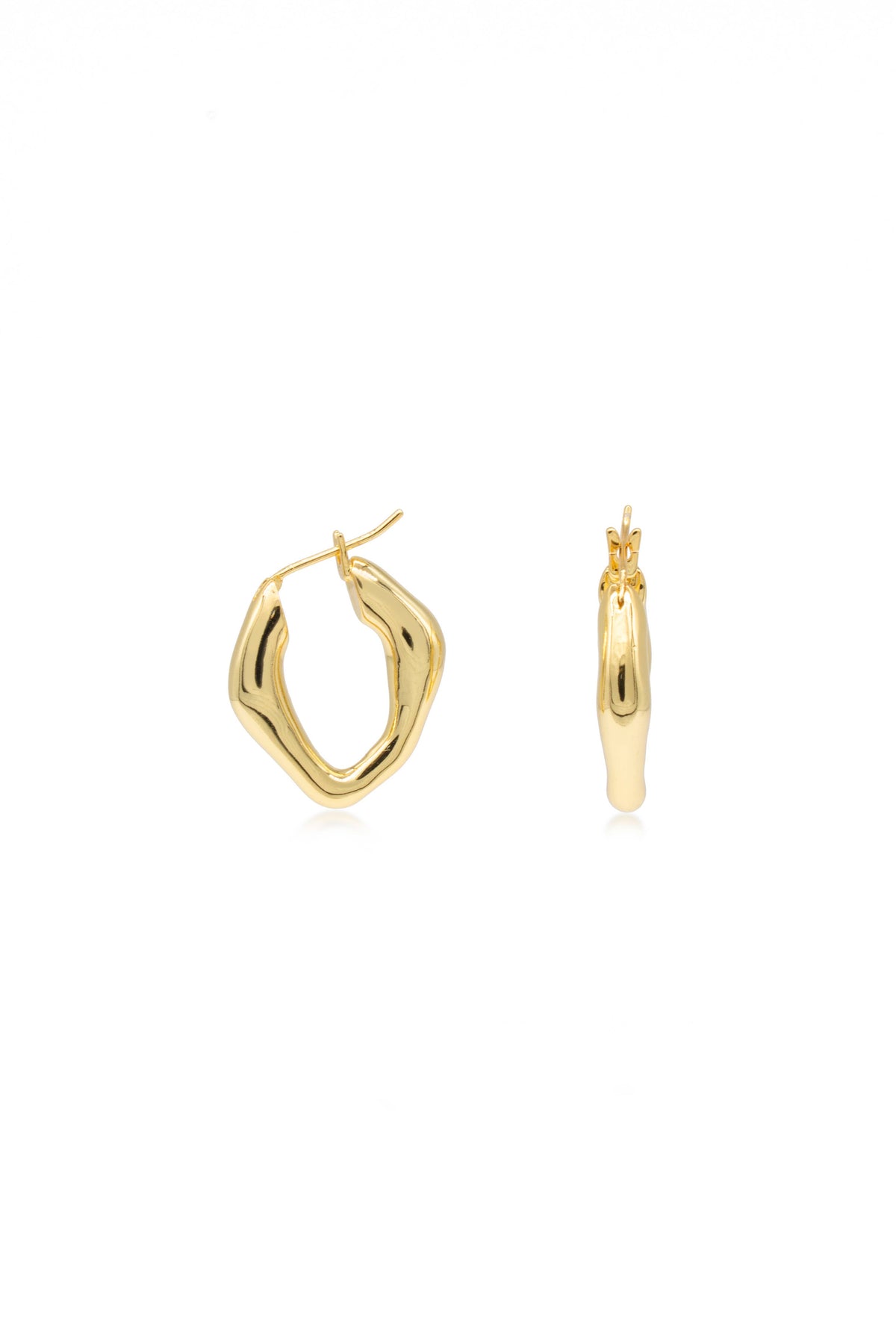 Gold Signature Hoop Earring - Liv