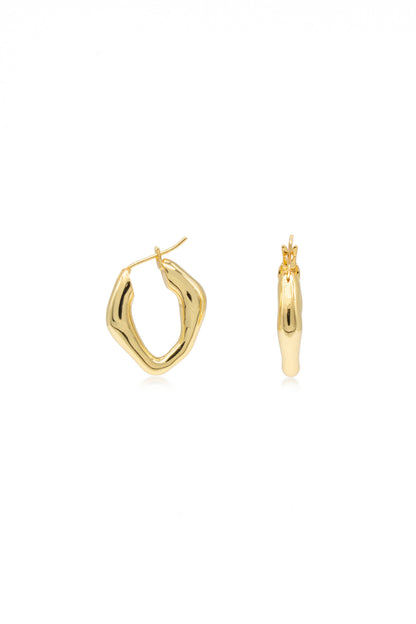 Gold Signature Hoop Earring - Liv
