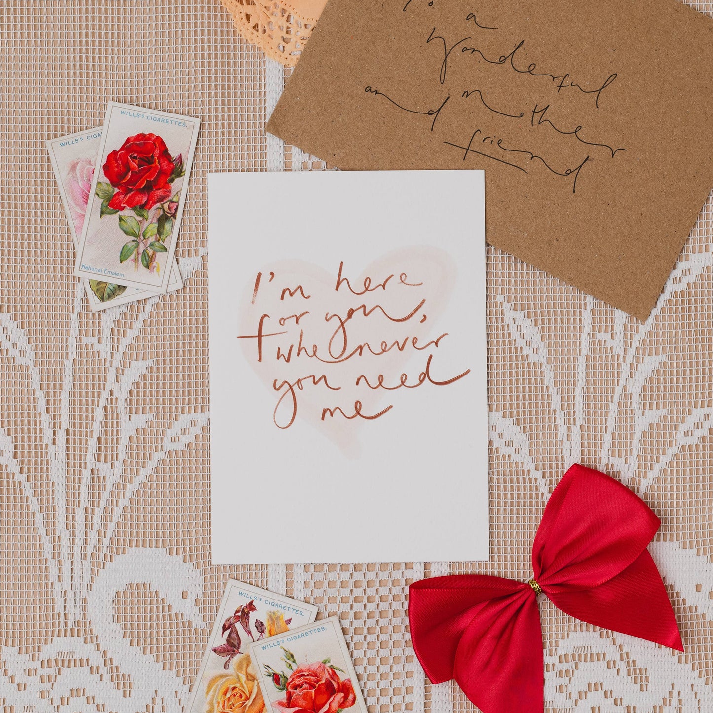 I'm Here for You Whenever you Need Me Thoughtful Card: Naked
