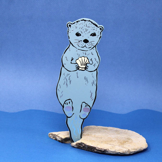 Otter Bookmark - Heritage Blue