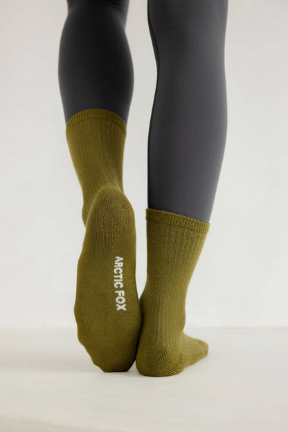 The Everyday Socks - 100% Bamboo - Khaki - AW25
