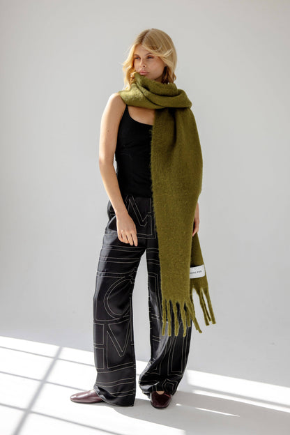 The Reykjavik Scarf - 100% Recycled - Sea Kelp - AW24