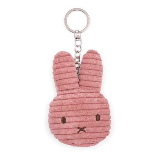 Miffy Flat Corduroy Keyring - Dusty Rose